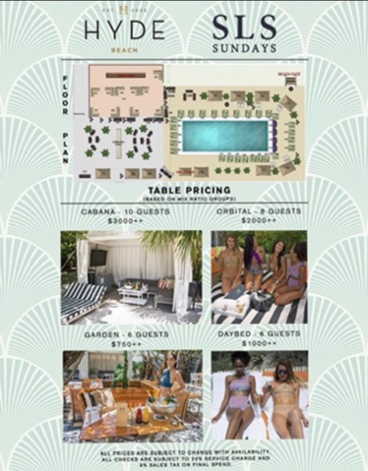 Hyde Beach Pool Party Sundays in South Beach Miami | VIP South Beach